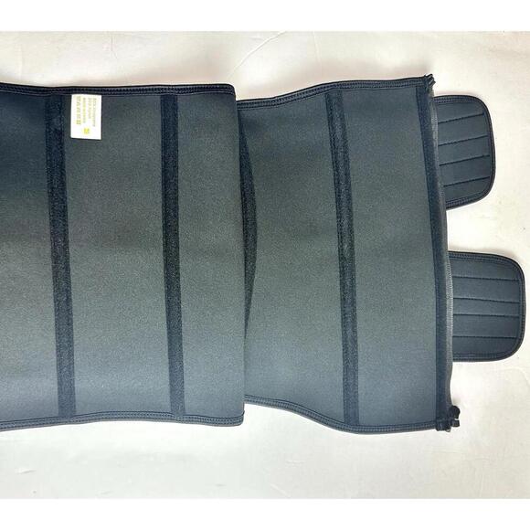 Unisex Black Waist Trimmer Size L - Sweat Bands for Stomach - Picture 3 of 9